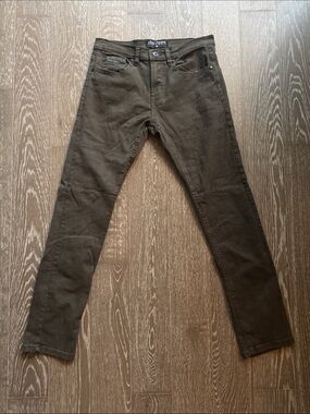 Zoo York Slim Skinny Jeans in Olive Khaki Green
